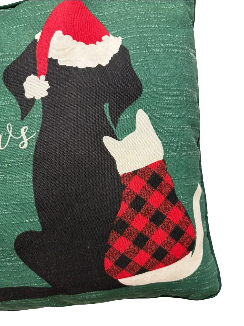 Holiday Pet Pillow Cover - Green 